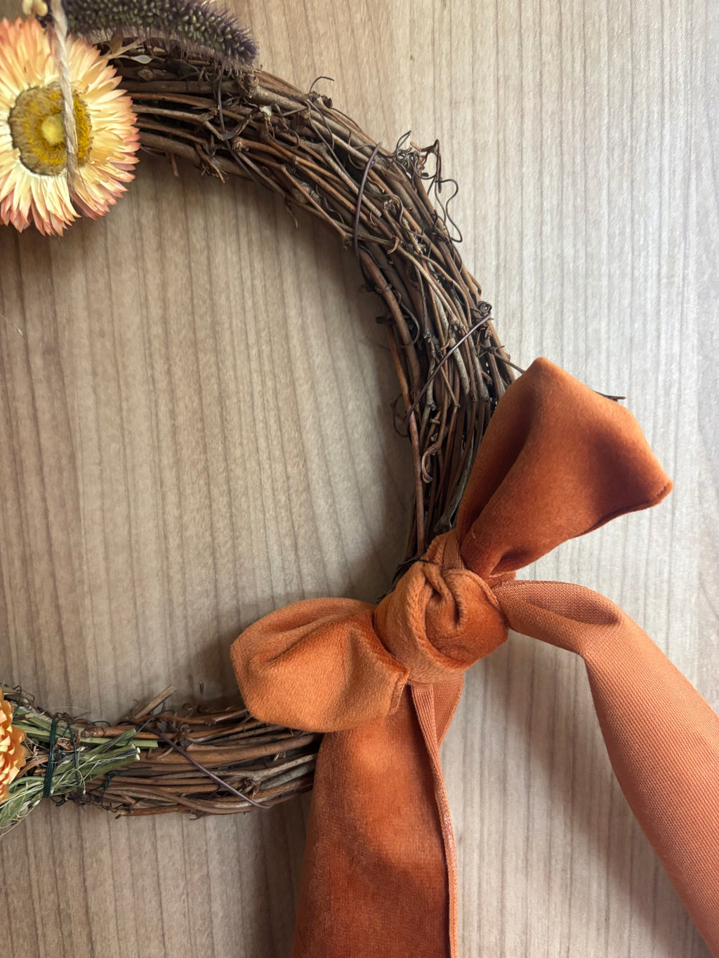 The Amber Meadow|Dried Flower Wreath