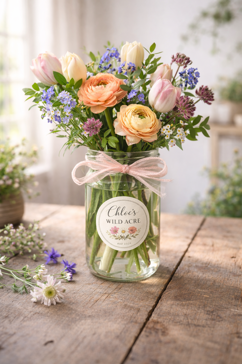 Seasonal Jam Jar Posy