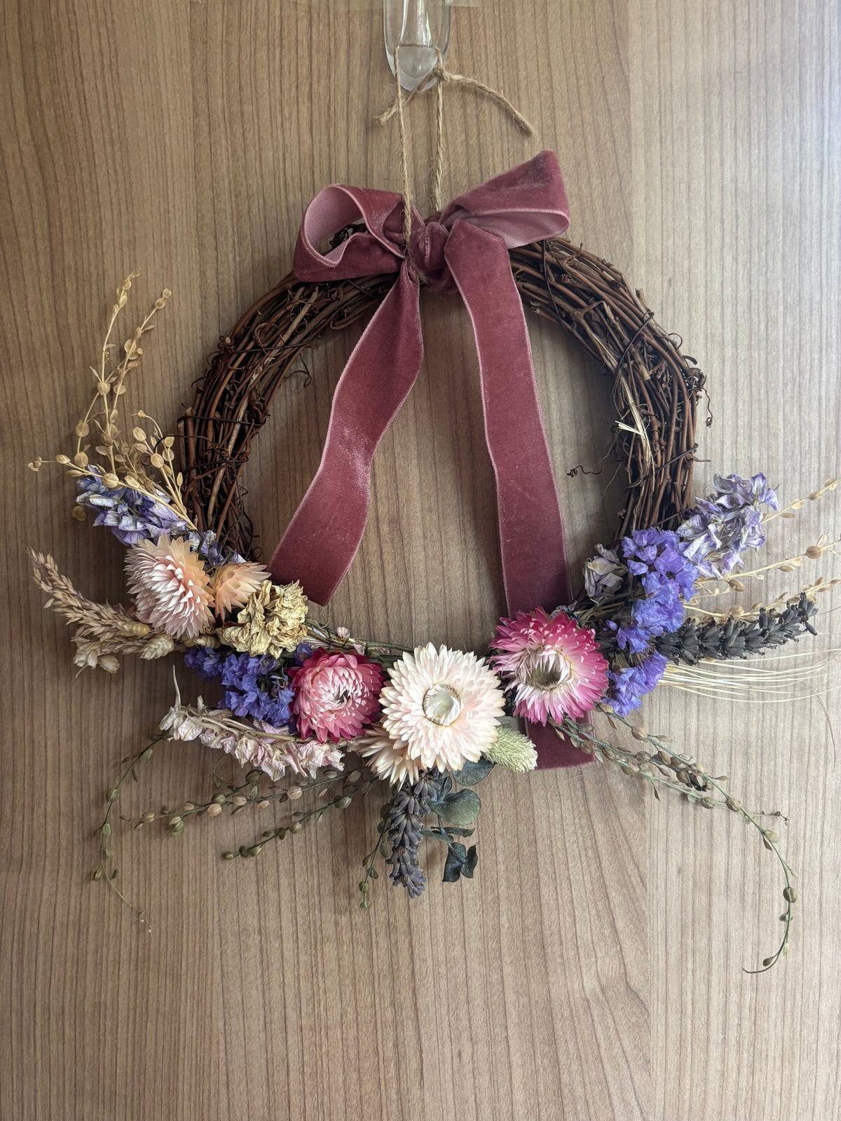 The Blush Meadow|Dried Flower Wreath